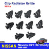 10 Pcs Clip Fastener Radiator Grille Fits 1986-1997 Nissan Navara D21 Ute Truck
