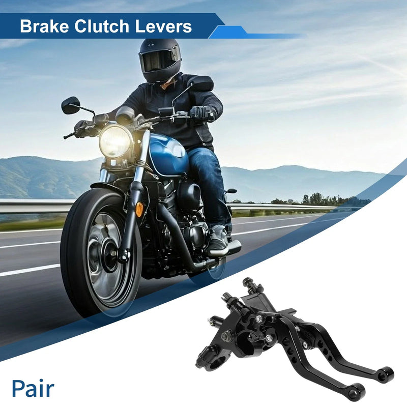 Honda Solid Black Levers / Adjustable Short Brake Clutch