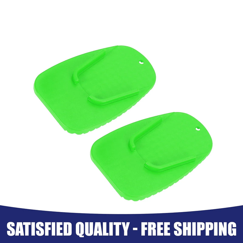 Motorcycle Kickstand Pad Support Plate 2 x Side Stand Extension