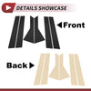 Ford Escape (2020-2023) Black 6 Pcs Door Pillar Window Trim