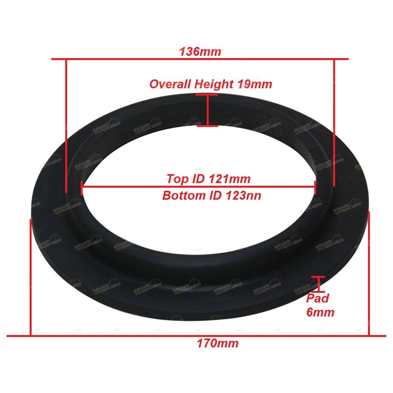 Nissan Patrol GQ Y60 GU Y61 GR Rear Rubber Coil Spring Seat Insulators