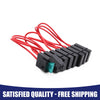 Universal Use 8 x 12-24V Plastic Wired Mini Inline Blade Fuse Holders