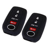 Toyota Tundra, Venza 2 x Black Silicone Key Covers (2010-2023)