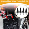Universal Motorcycle License Plate Screws Cover M6 54mm 4 x