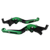 BMW S1000XR Green CNC Folding Extendable Brake Clutch Levers (2015-2021)