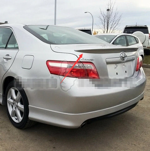 Toyota Camry 2007-2011 Silver Painted Trunk Spoiler Wing Lip ABS