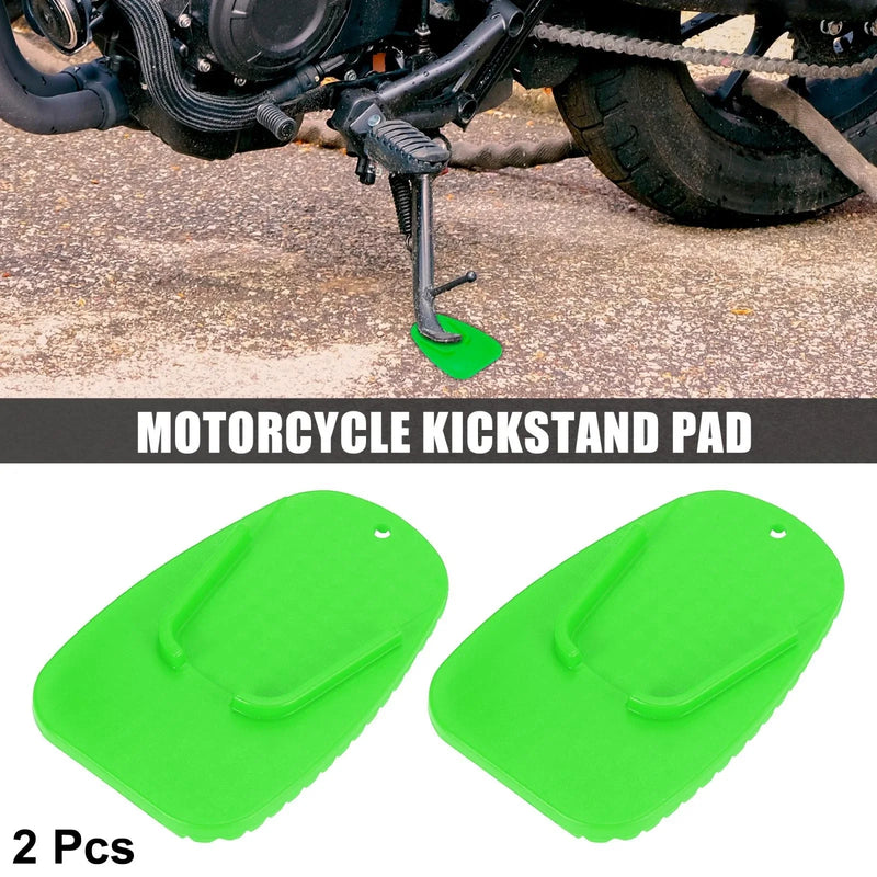 Motorcycle 2 x Kickstand Pad Support Plate Stand Side Extension Pad