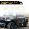 Jeep Wrangler JL JLU Hood Latch Lock Catch Brackets Cover (2018-2023)
