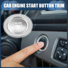 Toyota Alphard 30 Series Silver Tone Engine Start Stop Button Cover Set