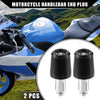 Honda Black 2 Pcs 7/8" 22mm Handlebar End Plug