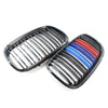 BMW X5 X6 E70 E71 (2007-2013) Black M-Color Front Bumper Upper Mesh Grille