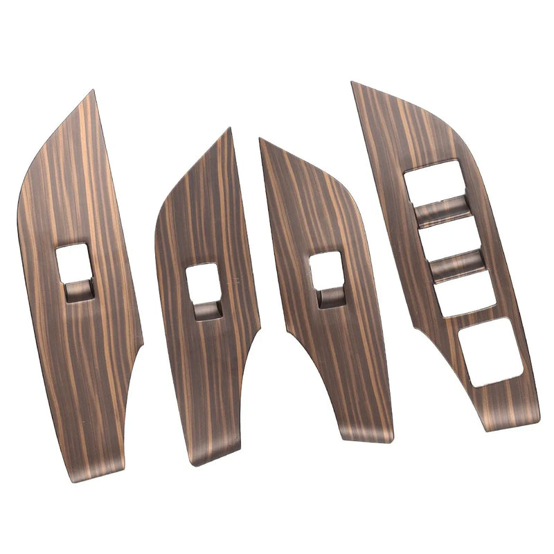 Toyota RAV4 4 x ABS Peach Wood Grain Power Window Switch Covers (2019-2021)