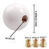 Manual Gear Shifter - 3 Adapters Acrylic White Round Ball Shift Knob