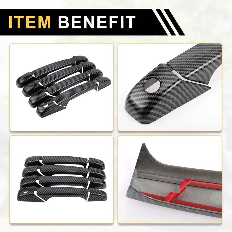 Chevrolet Avalanche Carbon Fiber Pattern 4pcs Exterior Door Handle Cover