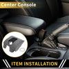 GMC Sierra 1500 Console Lid Armrest Cover Microfiber Leather Dark Gray