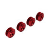 Trunk Hatch Lid 4PCS Red Quick Release Bumper Holder Clips