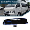 Toyota Hiace (2004-2024) Black Blue 1 Set Dashboard Cover Mat