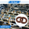 Car 2 x Oil Seal 34x52x10mm FKM Brown