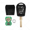BMW E31 E32 E34 E36 E38 E39 E46 Z3 3 Button Complete Remote Key (1990-2002)