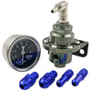 Turbo EFI Engine Adjustable Fuel Pressure Regulator with Gauge