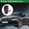 Volvo S80 (2007-2012) Black Red Faux Leather Car Gear Shift Knob Cover 1 Pc