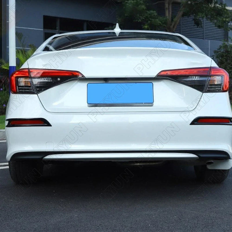Honda Civic Glossy Black ABS Rear Bumper Reflector Cover (2022)