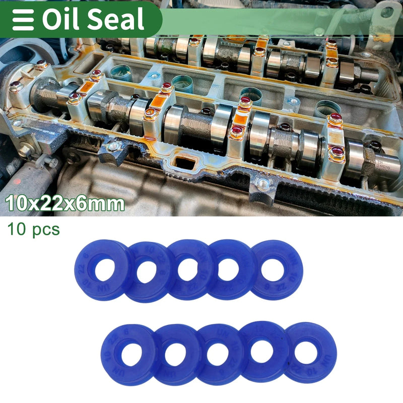 MakeModel Oil Seal / 10x22x6mm / Seal Ring Rotary Shaft TPU 10 Pcs
