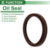 Make Model Oil Seal 50x58.6x5.3mm Brown 5 Pcs