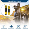 Make Model 23 x 23 mm Motorcycle Hand Grips Cover Gold Tone 1 Pair
