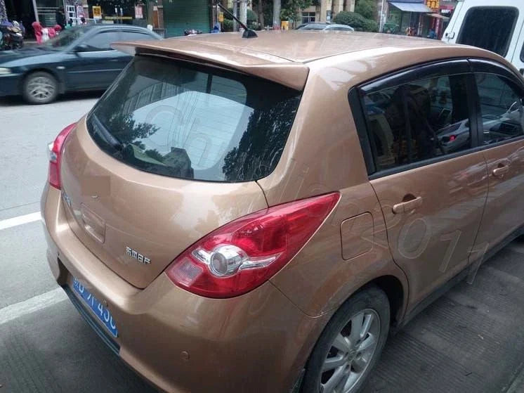 Nissan Versa Tiida Hatchback Unpainted Factory Style Spoiler Wing (2006-2010)