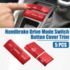Toyota RAV4 Handbrake Drive Mode Button Metal Cover Trim 5 x (2019–2022)