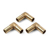 Pipe 3 Pcs 5/8" Brass Barbed Hose Barb Elbow Fitting