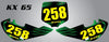 Kawasaki KLX 110 Style Custom Number Plates (2000-2009)