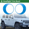 Jeep Wrangler (2024) - ABS Light Blue 2 x Car Headlight Trim Bezels