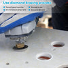 Ceramic Tile Milling Cone Bit 60° 50mm Diamond Chamfer Finger Bit