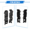 Kia Forte (2010-2013) - Black Cover Front Bumper Brackets