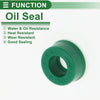 Motors Oil Seal / 6x12x5.5mm / Rotary Shaft Seal TPU Green 5 Pcs