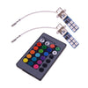 Car H3 5050 RGB 12SMD LED Multi Color Headlight Fog Lights