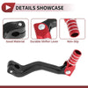 Kayo T2 Black Red Silver Tone Folding Motorcycle Gear Shifter Lever