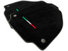 Ferrari F8 Tributo (2019-2023) with Yellow Stitching AutoWin Black Floor Mats