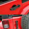 Jeep Wrangler JK JKU Carbon Fiber Door Handle & Tailgate Cover Overlays