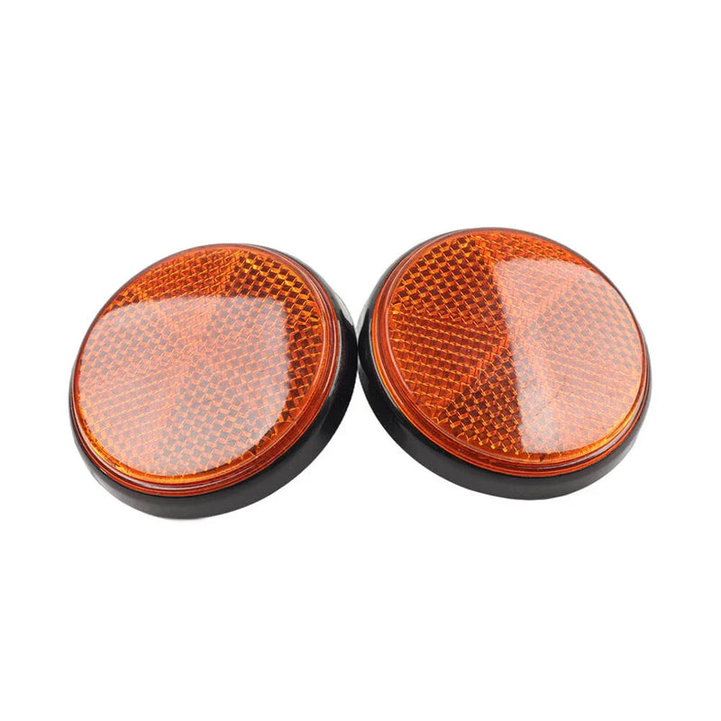 Motorcycle ATV Round Warning Reflectors