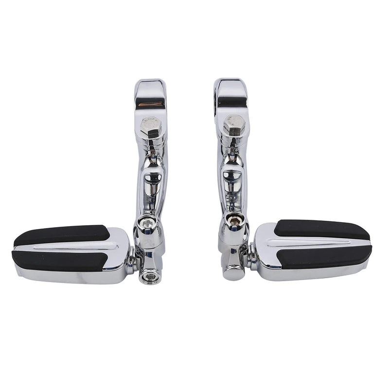 Harley Softail Sportster Chrome 1.25" Highway Bar Footpegs