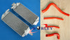Suzuki RM250 Aluminum Radiator & Blue Hose (1996-2000)