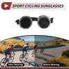 Motorcycle 1 Pc / Motorcycle Riding Goggles Black Lens Silver Frame Glass ABS /