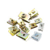 Car Fender Bumper 150 Pcs U-Type Metal Screw Nut Clips
