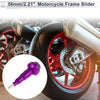 Make Model 10mm Aluminum Alloy Motorcycle Slider Frame Bolt 1 Set Purple