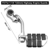 Harley Motorcycle Engine Foot Pegs Long Mount Pedal Silver Tone