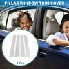 Kia Soul (2011-2013) Chrome Silver Tone 4 Pcs Door Pillar Window Trim