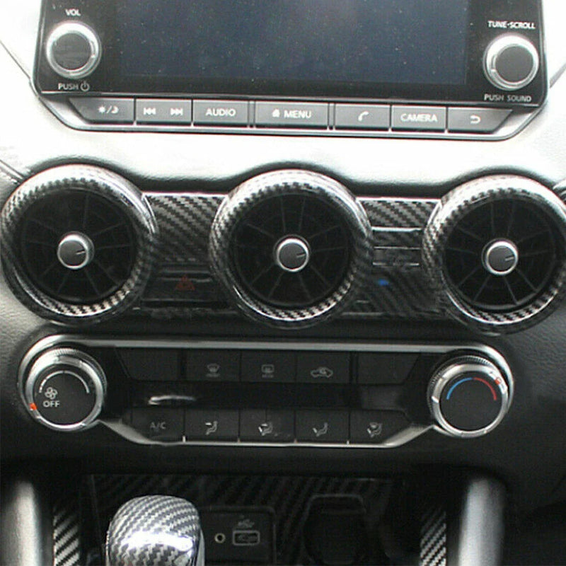 Nissan Sentra Carbon Fiber Center Air Vent Outlet Cover (2020-2022)